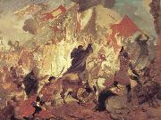 Karl Briullov The Siege of Pskov by the troops of stephen batory,King of Poland USA oil painting reproduction
